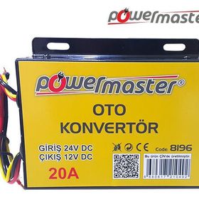 Powermaster 24-12 Volt 20 Amper Oto Konvertör