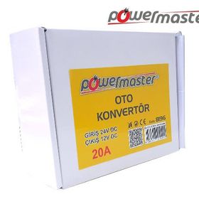 Powermaster 24-12 Volt 20 Amper Oto Konvertör