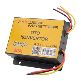 Powermaster 24-12 Volt 20 Amper Oto Konvertör