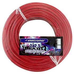 Powermaster 2x2.5 Bakır Şeffaf Kodlu 100 m Full Bakır Hoparlör Kablosu