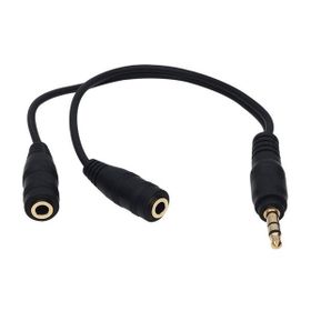 Powermaster 3.5 mm Erkek-2 Stereo Dişi Kulaklık Çoklayıcı Kablo