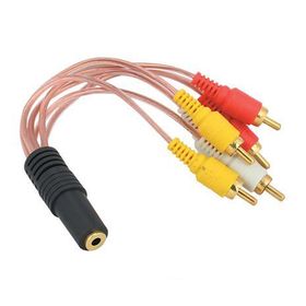 Powermaster 3.5 mm St Dişi / 6 Rca Erkek 5+1 Kablo