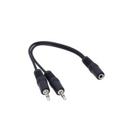 Powermaster 3.5 mm Stereo Dişi 2x3.5 mm Stereo Erkek 20 cm Kablo