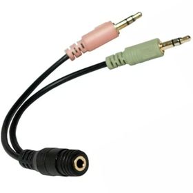 Powermaster 3.5 mm Stereo Dişi 2x3.5 mm Stereo Erkek 20 cm Kablo