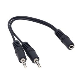 Powermaster 3.5 mm Stereo Dişi 2x3.5 mm Stereo Erkek 20 cm Kablo