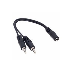 Powermaster 3.5 mm Stereo Dişi 2x3.5 mm Stereo Erkek 20 cm Kablo