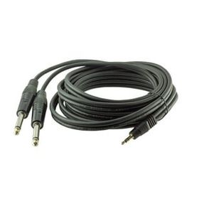 Powermaster 3.5 mm Stereo E-2x6.3 mm Mono 3 m Erkek Kablo