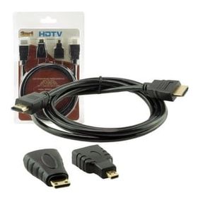 Powermaster 3 in 1 Set 1.5 m HDMI Kablo