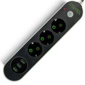 Powermaster 3 Usb Çıkış 3'lü Aşırı Yük Korumalı Priz