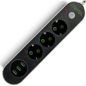 Powermaster 3 Usb Çıkış 3'lü Aşırı Yük Korumalı Priz