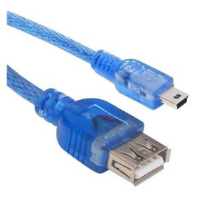 Powermaster 30 cm 5 Pin Erkek-Dişi Şeffaf iPod USB Kablo