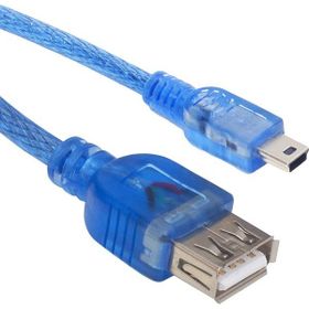 Powermaster 30 cm 5 Pin Erkek-Dişi Şeffaf iPod USB Kablo