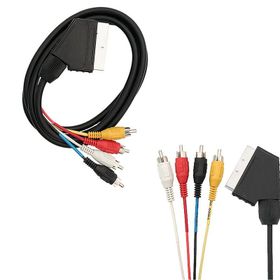 Powermaster 4 Rca 1.2 mt 8 mm Gold Scart Kablo