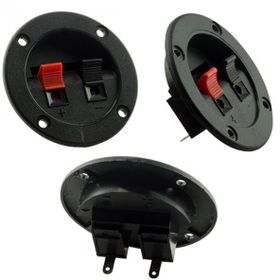 Powermaster 4x6.5 cm İkili Yuvarlak Hoparlör Terminali