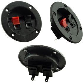 Powermaster 4x6.5 cm İkili Yuvarlak Hoparlör Terminali