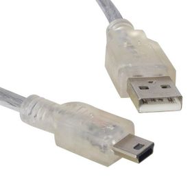 Powermaster 5 Pin Geniş 1.5 m Şeffaf iPod Şarj Aleti Kablosu
