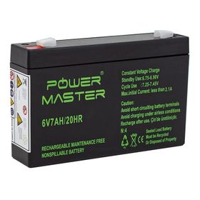 Powermaster 6 Volt 7 Amper 150x50x94 mm Akü