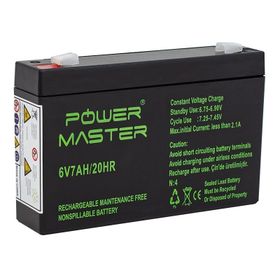 Powermaster 6 Volt 7 Amper 150x50x94 mm Akü