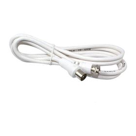 Powermaster 60 Ohm Erkek F Erkek Kablo 1.2 m Beyaz Kablo