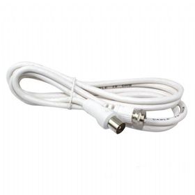 Powermaster 60 Ohm Erkek F Erkek Kablo 1.2 m Beyaz Kablo