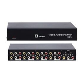 Powermaster 8 Port Video Audio Splitter Video Çoklayıcı