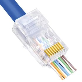 Powermaster 8P8C 50 Adet EZ RJ45 Cat5-Cat6 Açık Uçlu Soket