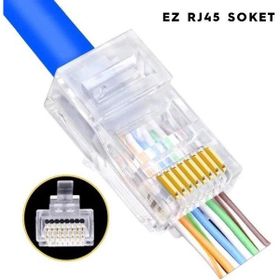Powermaster 8P8C 50 Adet EZ RJ45 Cat5-Cat6 Açık Uçlu Soket