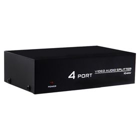 Powermaster AV-104 4 Port Video Audio Splitter