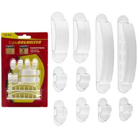 Powermaster CC-926 10 Parça Yapışkanlı Plastik Kablo Toplayıcı