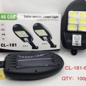 Powermaster CL-181-6 48 Cob Ledli 3 Modlu Sensörlü Solar Sokak Duvar Lambası