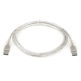Powermaster Erkek-Erkek Şeffaf 5 m Usb Kablo