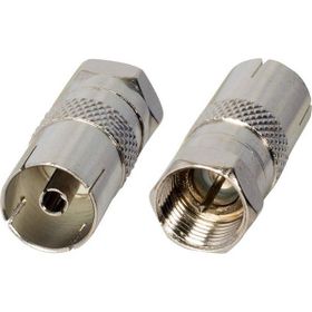 Powermaster F Konnektör Erkek 60 Ohm Dişi Çevirici Metal Konnektör