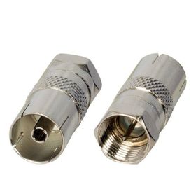 Powermaster F Konnektör Erkek 60 Ohm Dişi Çevirici Metal Konnektör