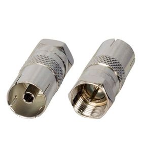 Powermaster F Konnektör Erkek 60 Ohm Dişi Çevirici Metal Konnektör