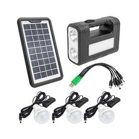 Powermaster GD-8017S Solar Panelli 3 Ampullü Aydınlatma Sistemi