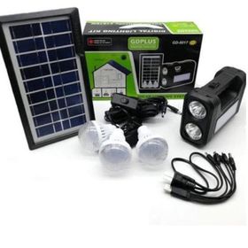 Powermaster GD-8017S Solar Panelli 3 Ampullü Aydınlatma Sistemi