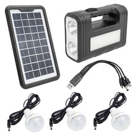 Powermaster GD-8017S Solar Panelli 3 Ampullü Aydınlatma Sistemi