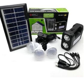 Powermaster GD-8017T Solar Panelli 3 Ampullü Aydınlatma Sistemi