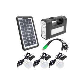 Powermaster GD-8017T Solar Panelli 3 Ampullü Aydınlatma Sistemi