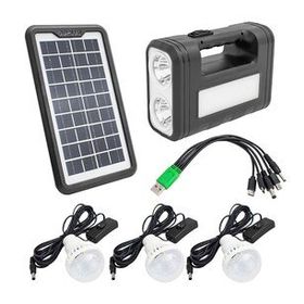 Powermaster GD-8017T Solar Panelli 3 Ampullü Aydınlatma Sistemi