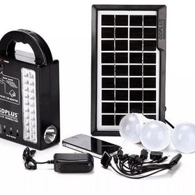 Powermaster GD-999 Güneş Panelli 3 Lambalı Powerbank Özellikli Şarjlı Solar Aydınlatma Kamp Lambası