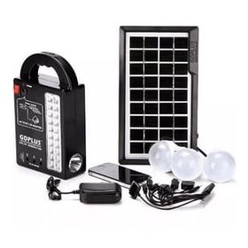 Powermaster GD-999 Güneş Panelli 3 Lambalı Powerbank Özellikli Şarjlı Solar Aydınlatma Kamp Lambası