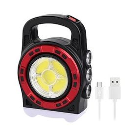 Powermaster HB-6678C Cob Ledli 20 W 3 Kademeli Şarj Edilebilir Usb Çıkışlı Solar Lamba