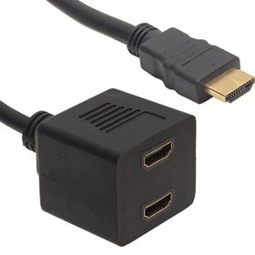 Powermaster HDMI 30 cm Erkek-HDMI Dişi X2 Adaptör HDMI Çoklayıcı