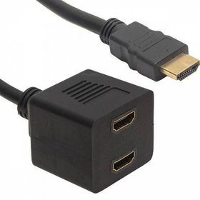 Powermaster HDMI 30 cm Erkek-HDMI Dişi X2 Adaptör HDMI Çoklayıcı