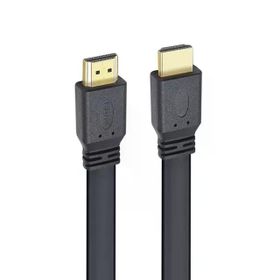 Powermaster Hk-25508 Düz Siyah 1.5 mt Flat Yassı Gold Uçlu 19 Pin Hdmı Kablo