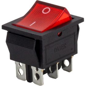 Powermaster IC-104A 6P On-Off Siyah Geniş Işıklı Anahtar