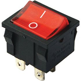 Powermaster IC-126 On-Off 4 Pin Orta Boy Işıklı Anahtar