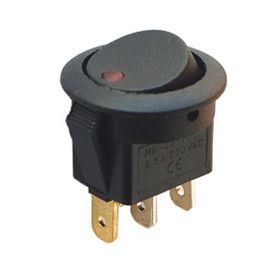 Powermaster IC-132 Yuvarlak 3 Pinli 220 Volt Nokta Işıklı Açma Kapama Anahtarı