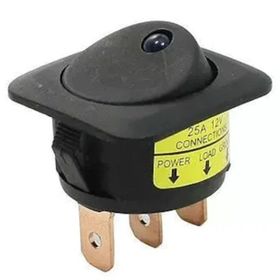 Powermaster IC-132D LEdli 3 Pin 25 Amper 12 Volt DC Kırmızı On-Off Anahtar